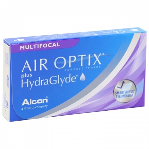 Air Optix plus HydraGlyde Multifocal мультифокальные линзы (3 шт.)
